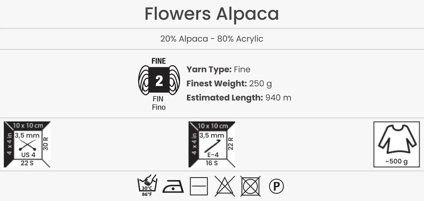 YarnArt Flowers Alpaca