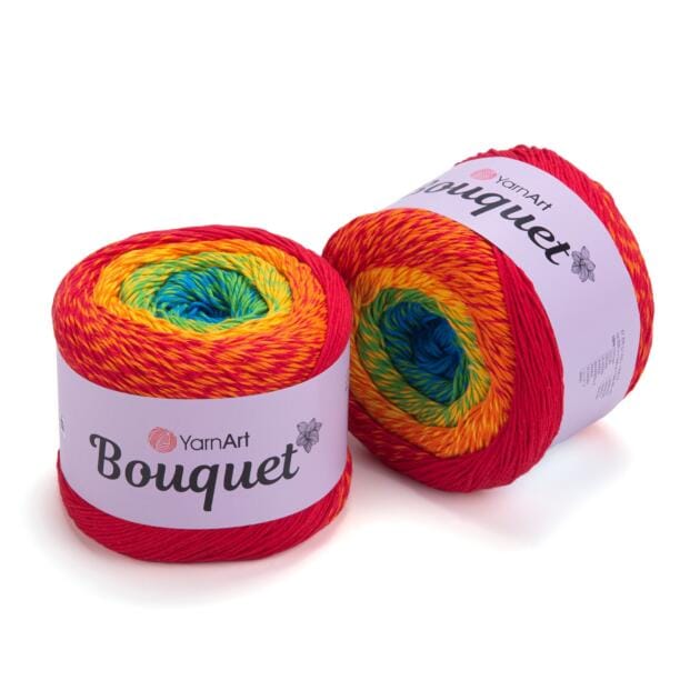 YarnArt Bouquet Wolle 250g – soft yarn made of 100% cotton for knitting and crochet projects