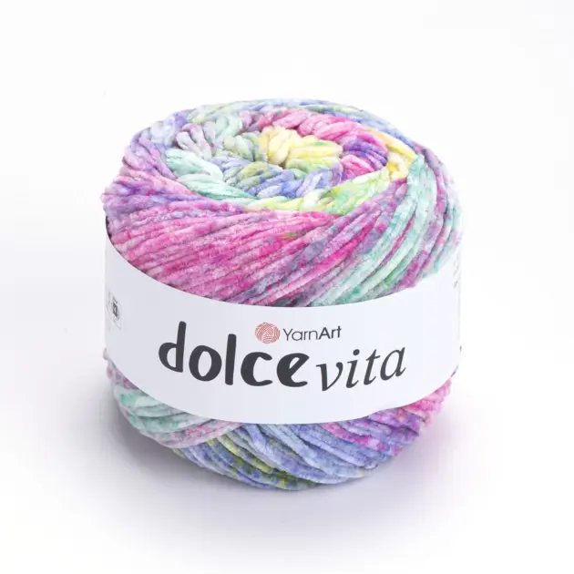 YarnArt Dolce Vita Wolle 150g – soft yarn made of 100% micro-polyester for knitting and crochet projects