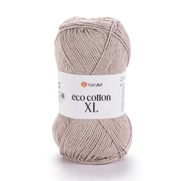 YarnArt Eco Cotton XL yarn 200g – soft yarn made of 80% cotton, 20% polyester for knitting and crochet projects