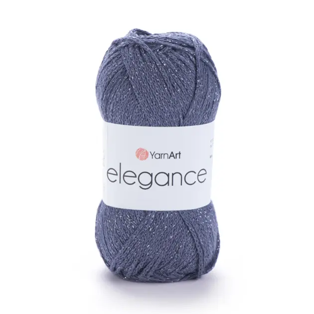 YarnArt Elegance yarn 50g – fine yarn made of 88% cotton, 12% metallic for knitting and crochet projects