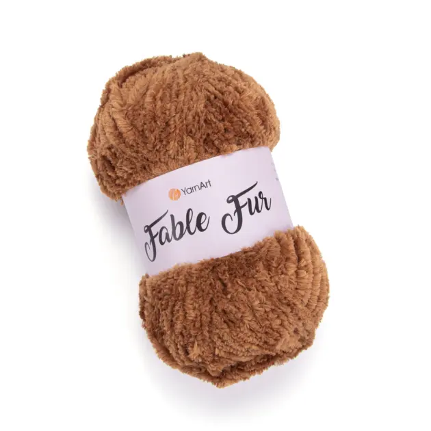 YarnArt Fable Fur Yarn 100g – soft yarn made of 100% micro polyester for knitting and crochet projects