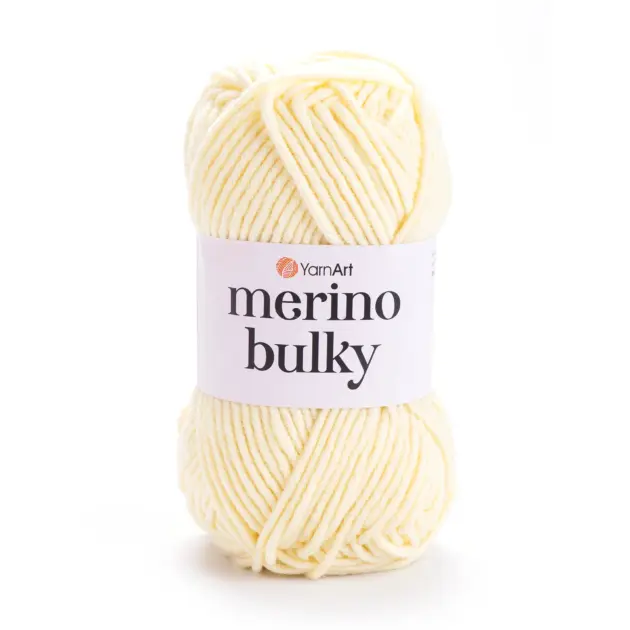 YarnArt Merino Bulky Yarn 100g – soft yarn made of 25% wool, 75% acrylic for knitting and crochet projects
