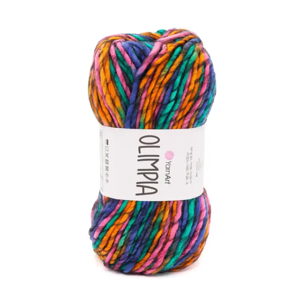 YarnArt Olimpia Wolle 100g – soft yarn made of 20% wool, 80% polyacrylic for knitting and crochet projects