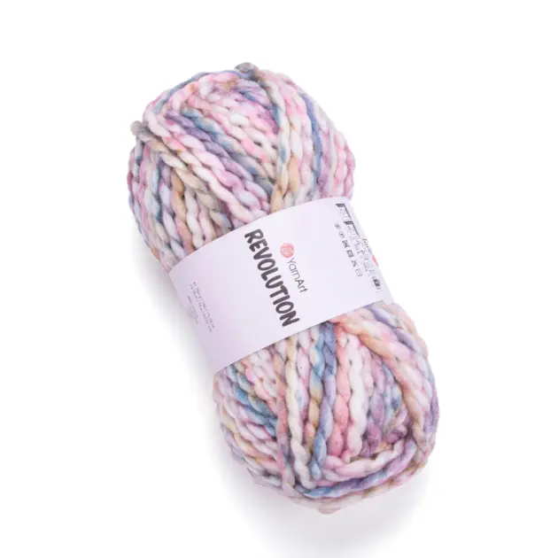 YarnArt Revolution Yarn 150g – soft yarn made of 20% wool, 80% acrylic for knitting and crochet projects