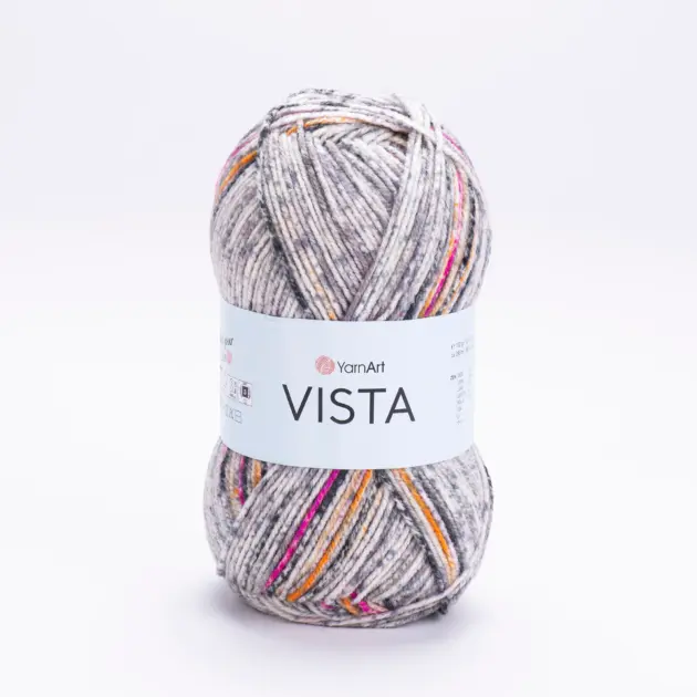 YarnArt Vista Yarn 100g – soft yarn made of 25% wool, 75% acrylic for knitting and crochet projects