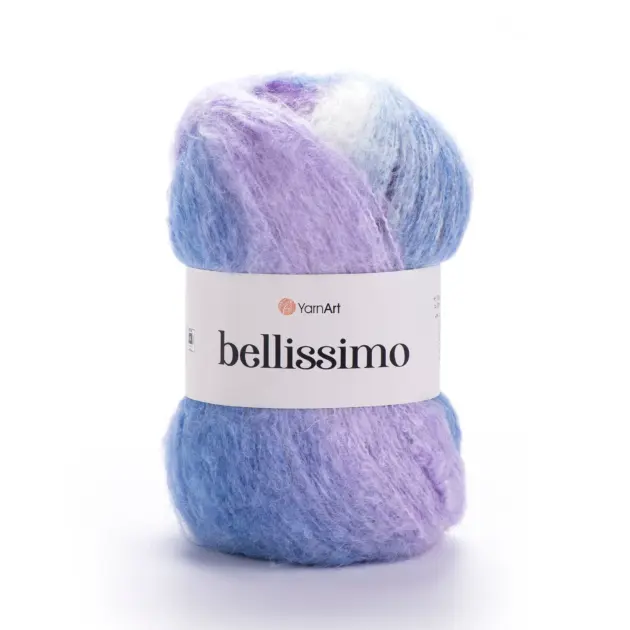 YarnArt Bellissimo yarn 150g – soft yarn made of 13% mohair, 67% polyacrylic, 4% polyamide, 16% polyester for knitting and crochet projects