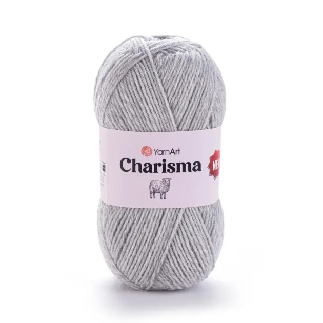 YarnArt Charisma yarn 100g – soft yarn made of 75% wool, 25% polyacrylic for knitting and crochet projects