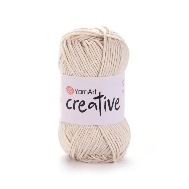 YarnArt Creative yarn 50g – fine yarn made of 100% cotton for knitting and crochet projects