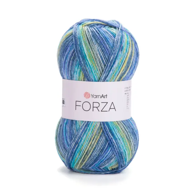 YarnArt Forza yarn 100g – high-quality yarn made of 75% wool, 25% polyamide for knitting and crochet projects