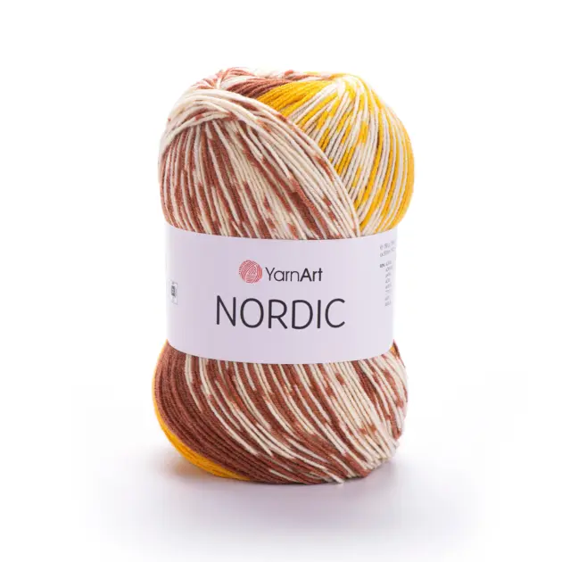 YarnArt Nordic yarn 150g – soft yarn made of 20% wool, 80% polyacrylic for knitting and crochet projects