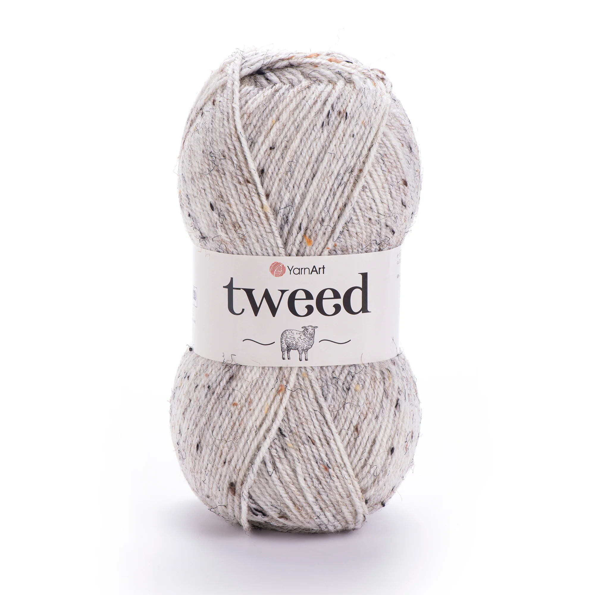 YarnArt Tweed fil 100g – fil doux composé de 30 % laine, 60 % polyacrylique, 10 % viscose pour projets de tricot et de crochet