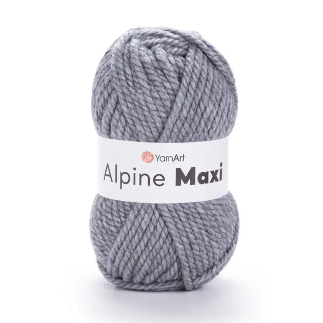 YarnArt Alpine Maxi yarn 250g – thick yarn made of 40% wool and 60% polyacrylic, perfect for warm knitting and crochet projects.