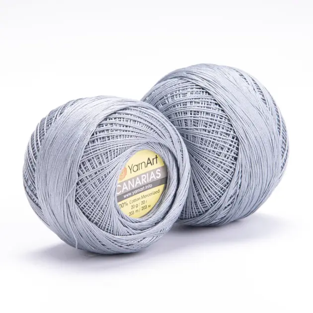 YarnArt Canarias yarn 20g – fine yarn made of 100% mercerized cotton for knitting and crochet projects.