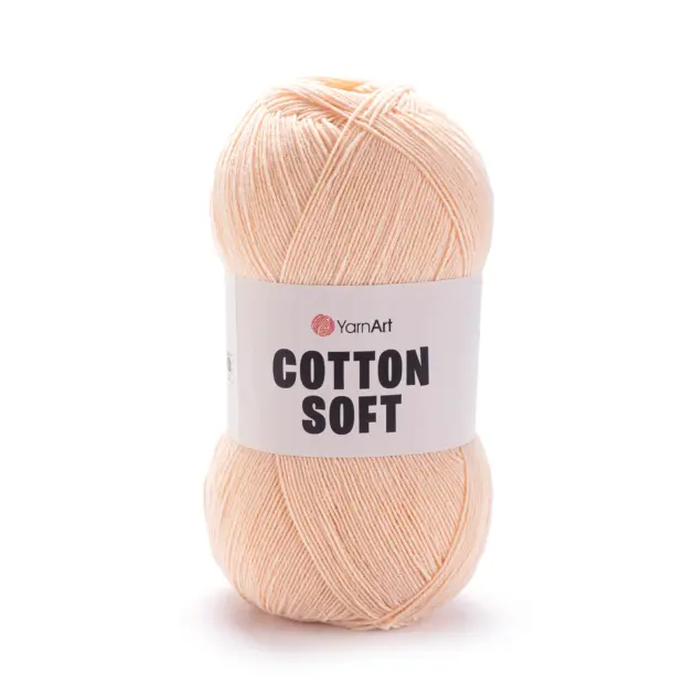 YarnArt Cotton Soft yarn 100g – lightweight yarn made of 55% cotton and 45% acrylic, perfect for fine knitting and crochet projects