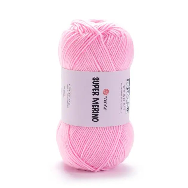 YarnArt Super Merino wool 100g – soft yarn made of 25% wool and 75% acrylic, perfect for knitting and crochet projects.