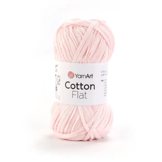 YarnArt Cotton Flat yarn 50g – natural flat yarn made of 100% cotton for summer knitting and crochet projects